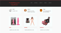 Desktop Screenshot of prodottisexy.com